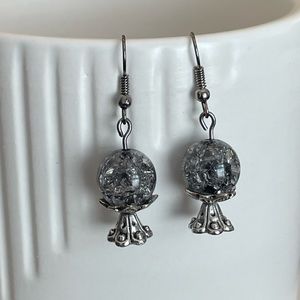 Halloween crystal ball earrings